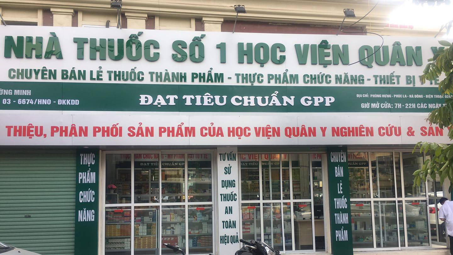 Nhà thuốc số 1 Học viện Quân y - 106 Phùng Hưng